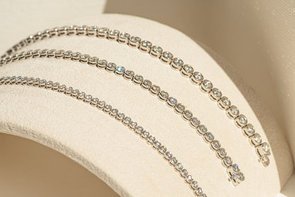 Bezel Set Diamond Tennis Bracelet