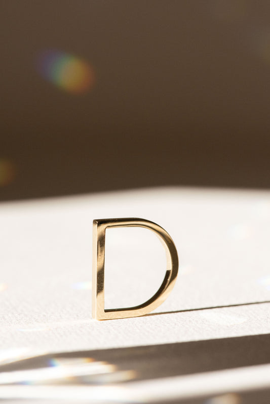 D Emblem Ring