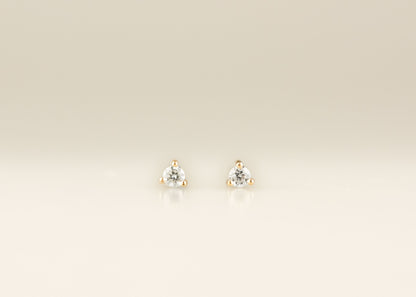 Classic Petite Solitaire Studs