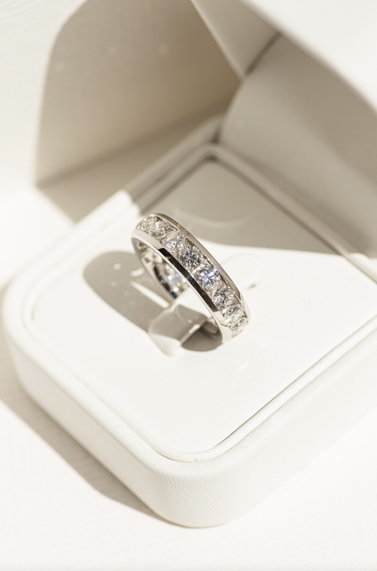 Channel Diamond Eternal Ring - 3.12ct