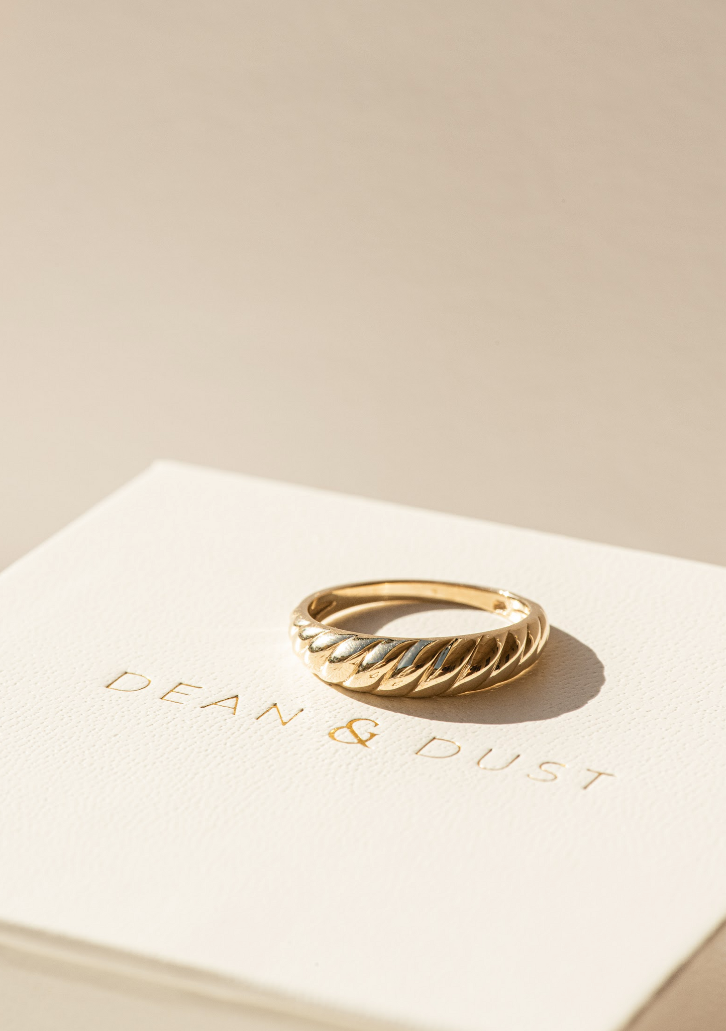 Golden Croissant Ring