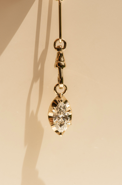 Côte d'Or Marquise Lab Diamond Pendant