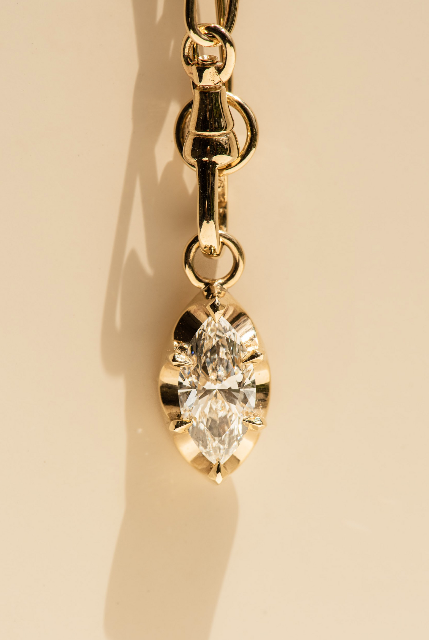 Côte d'Or Marquise Lab Diamond Pendant