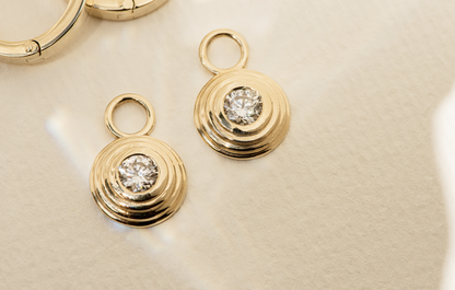 Niveaux Round Diamond Earring Charms