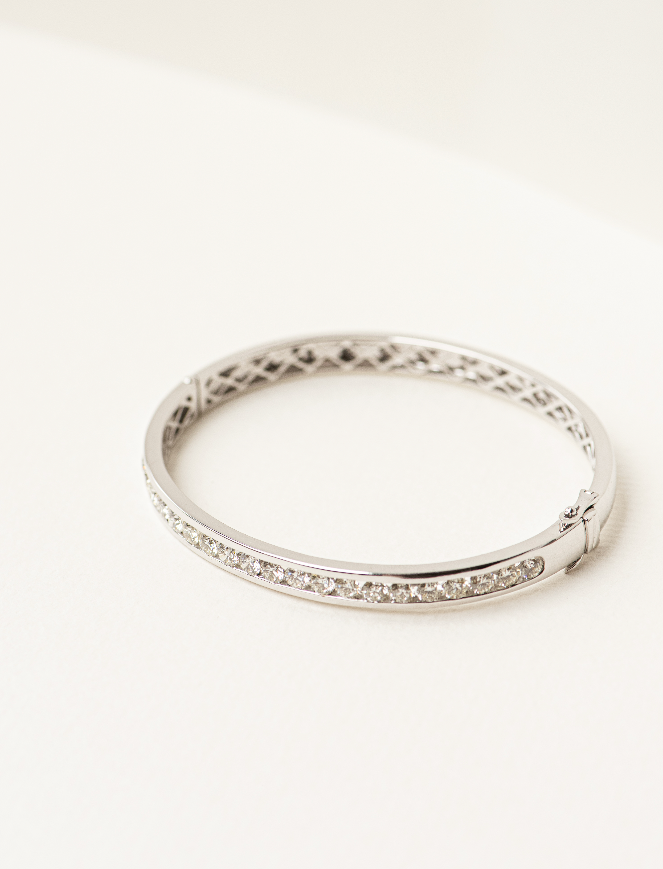 Channel Set Diamond Bracelet