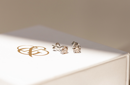 Champagne Diamond Studs