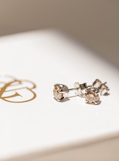 Champagne Diamond Studs