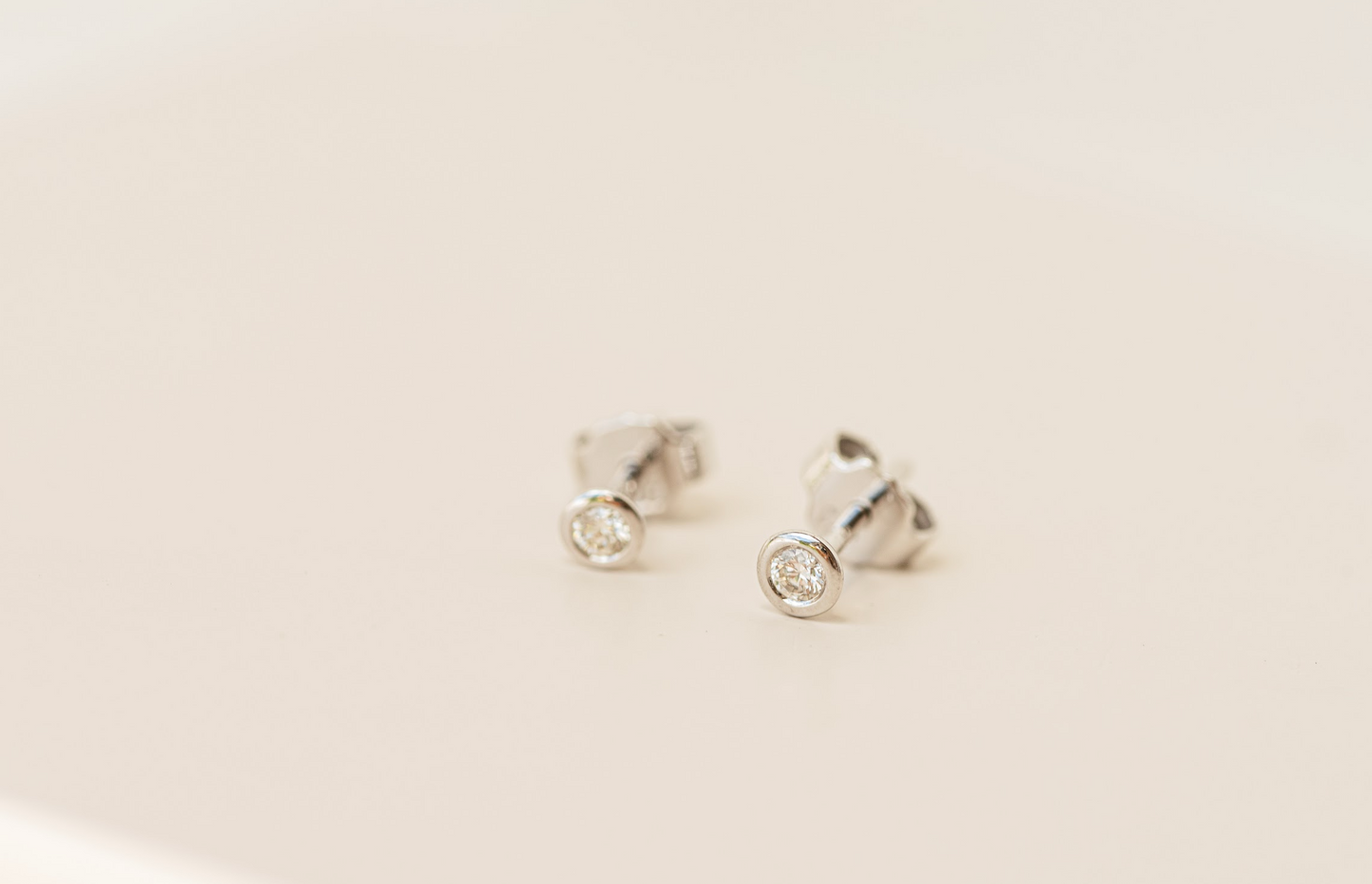 Petite Round Bezels Studs