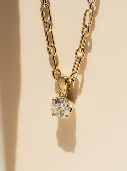 Classic Lab Diamond Pendant